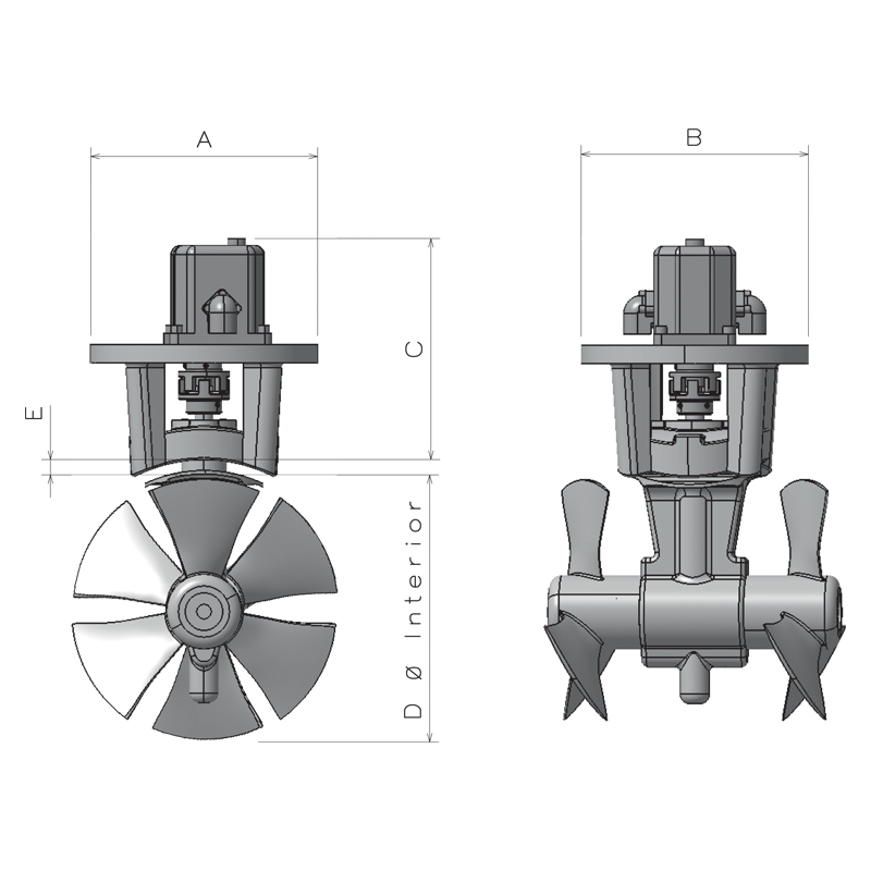 HYD325 Hydraulic Tunnel Thruster